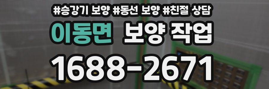 이동면 보양 작업
