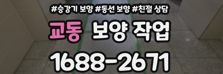 교동 보양 작업