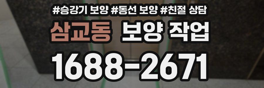 삼교동 보양 작업