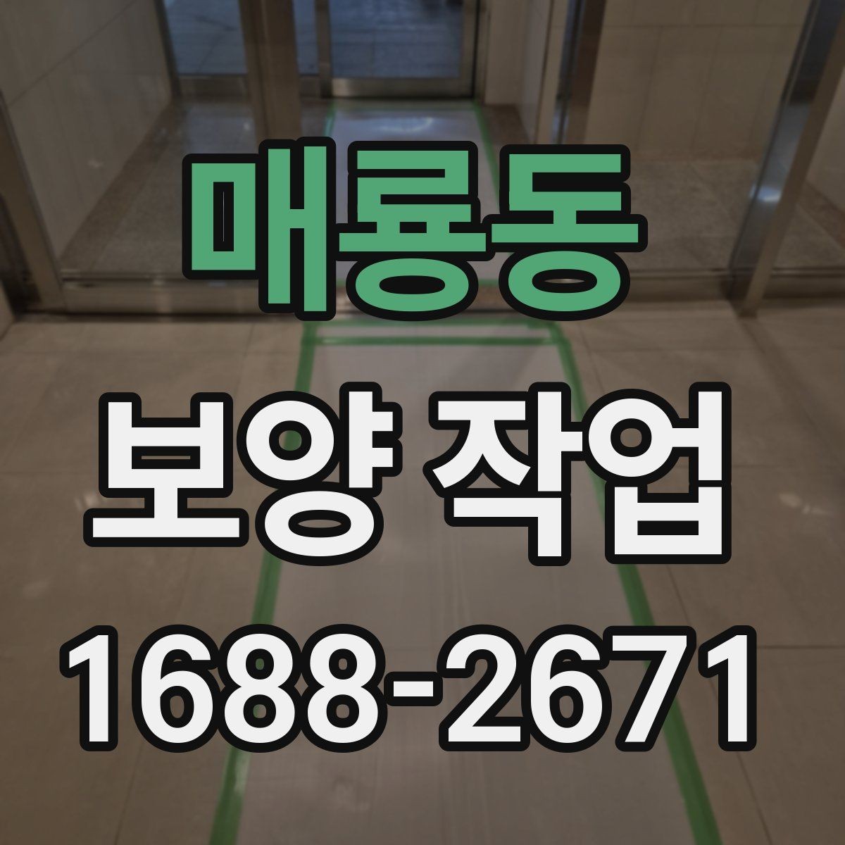 매룡동 보양 작업 전후로 달라지는 관리 포인트