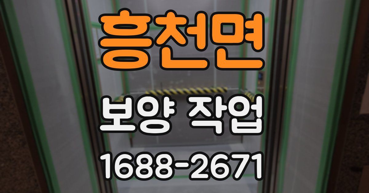 흥천면 보양 작업