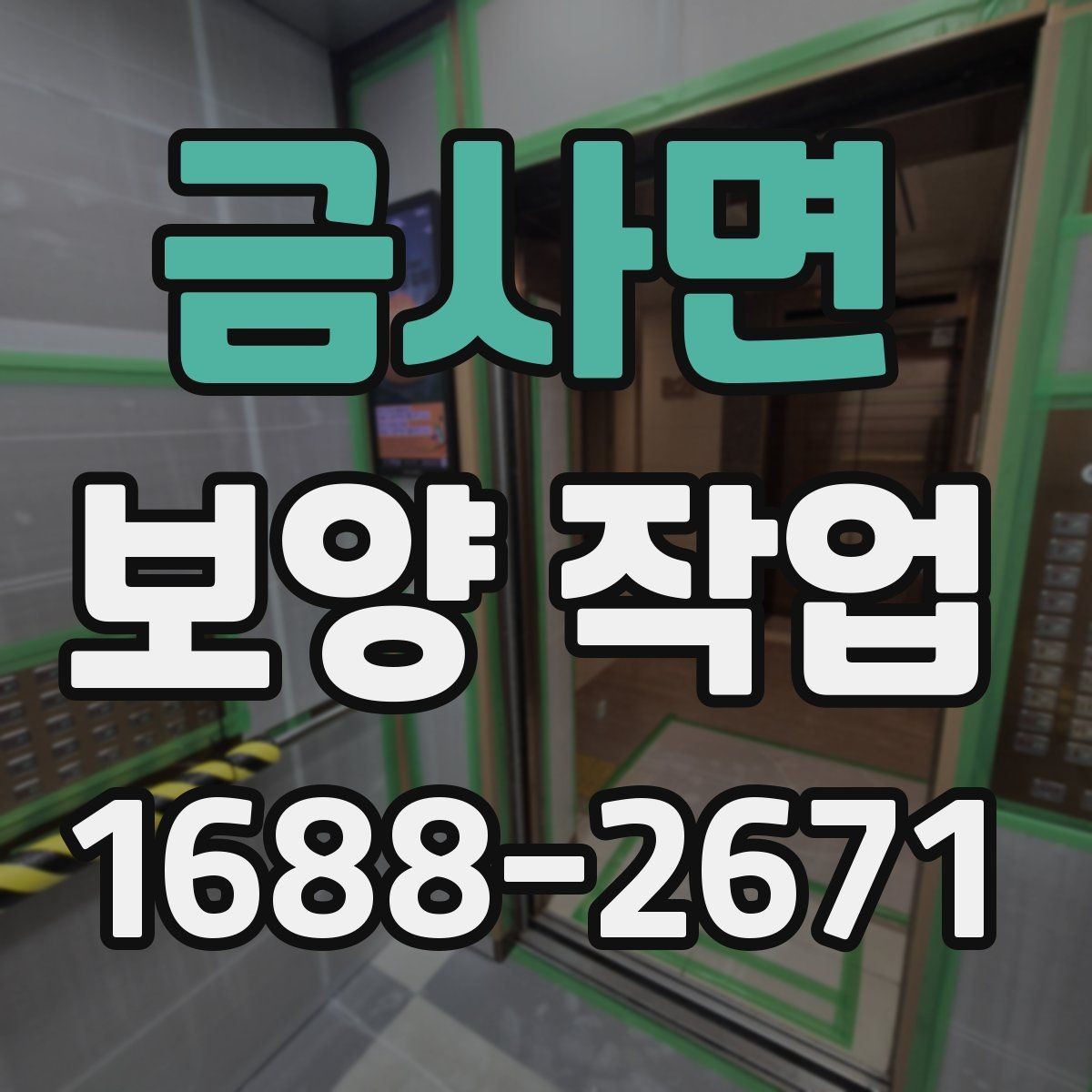 금사면 보양 작업 비교 시 자재와 방식의 차이