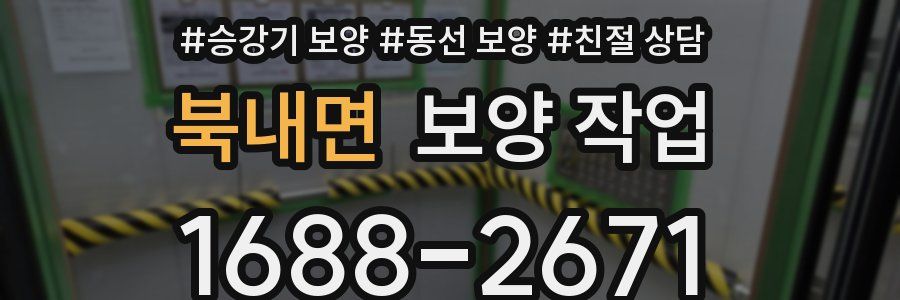 북내면 보양 작업