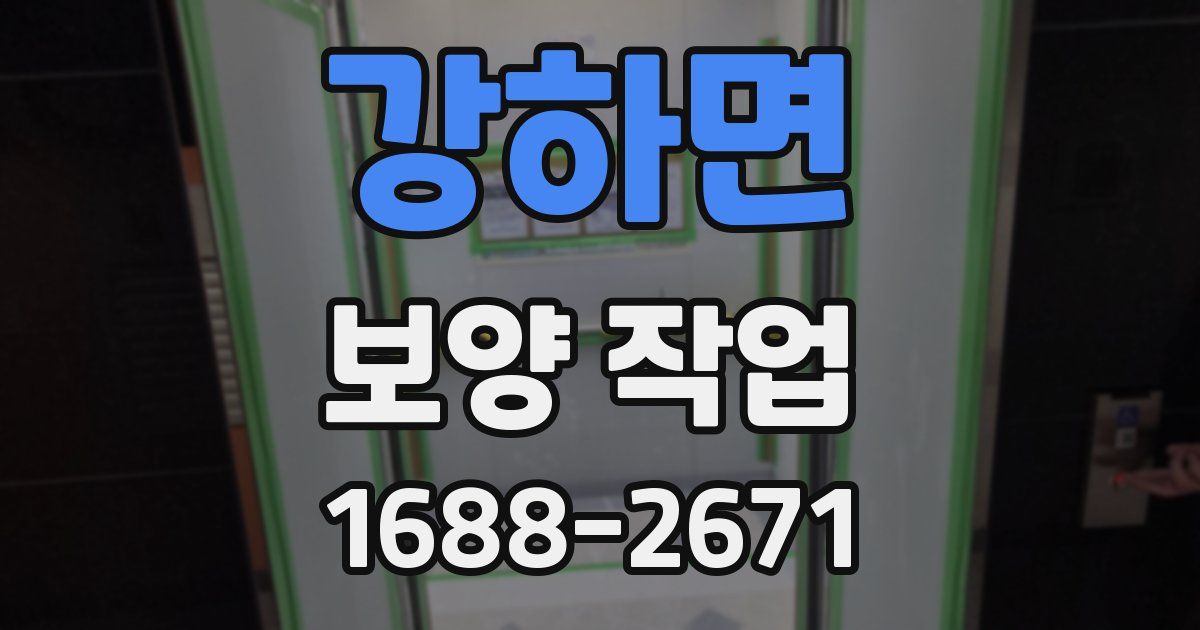 강하면 보양 작업