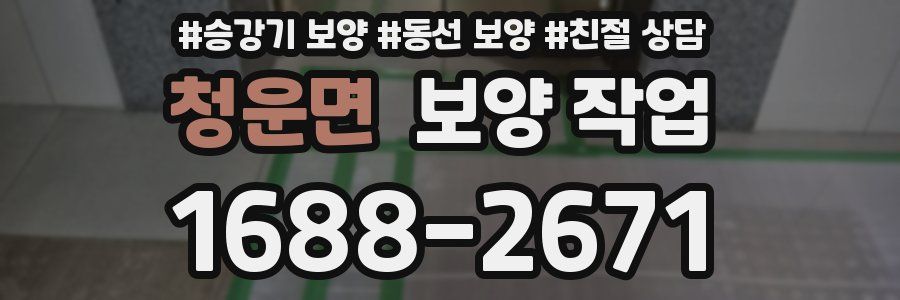 청운면 보양 작업