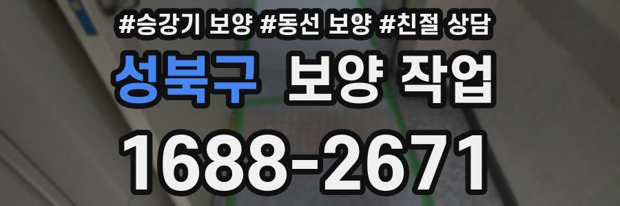 성북구 보양 작업