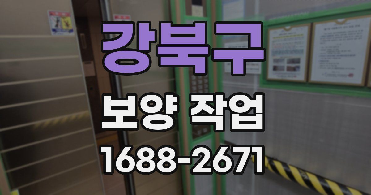 강북구 보양 작업