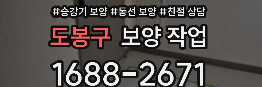 도봉구 보양 작업