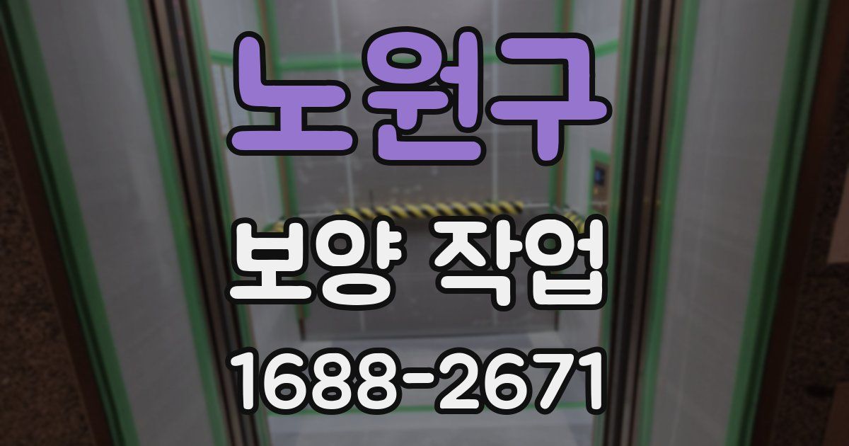 노원구 보양 작업
