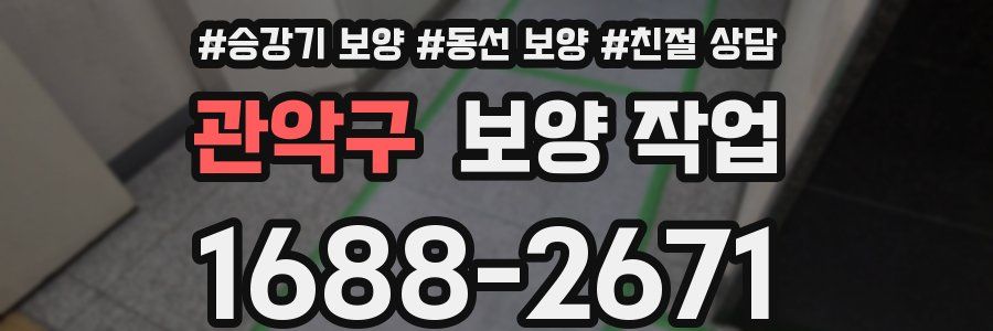 관악구 보양 작업