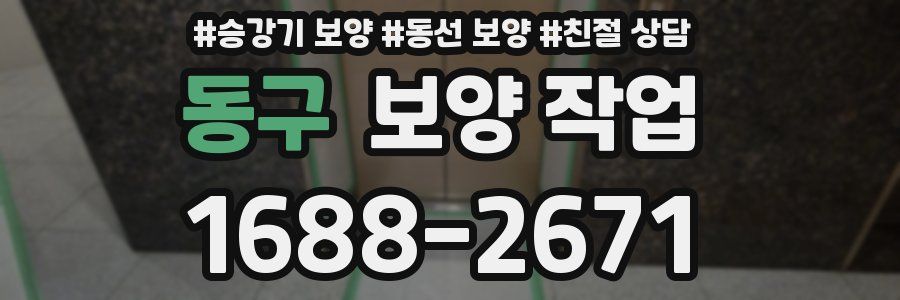 동구 보양 작업