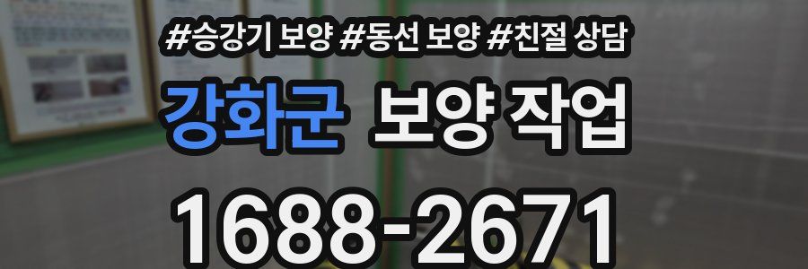 강화군 보양 작업