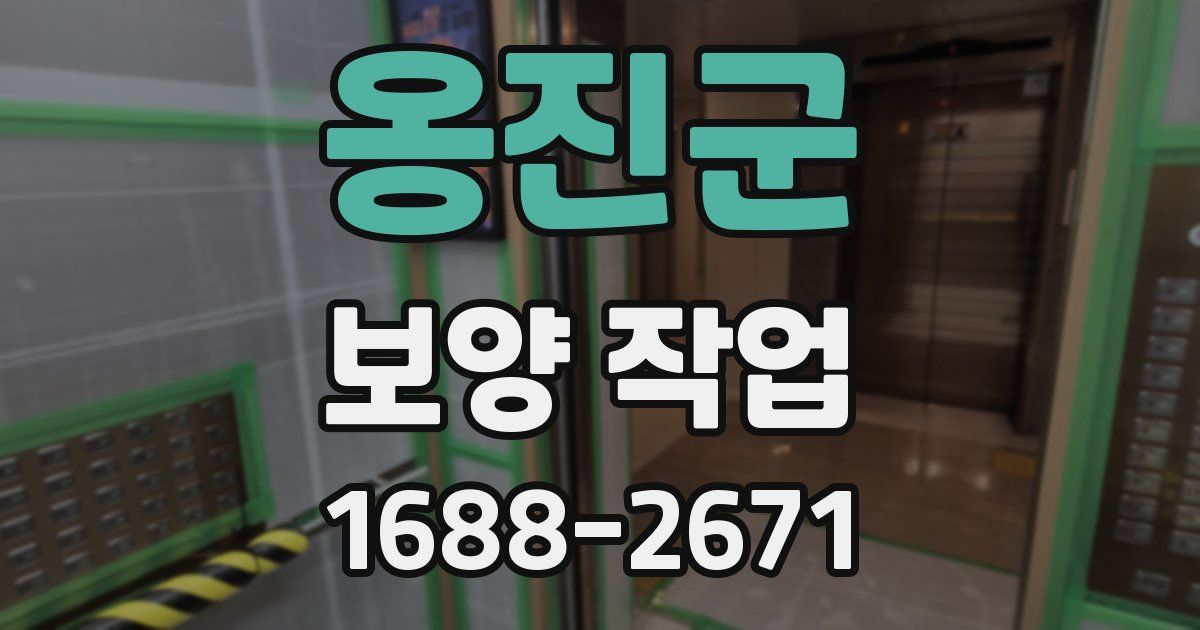 옹진군 보양 작업