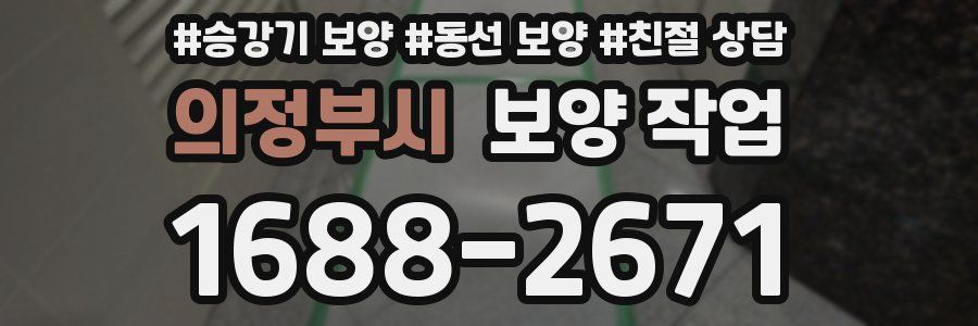 의정부시 보양 작업