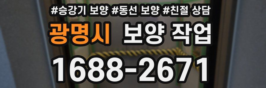 광명시 보양 작업
