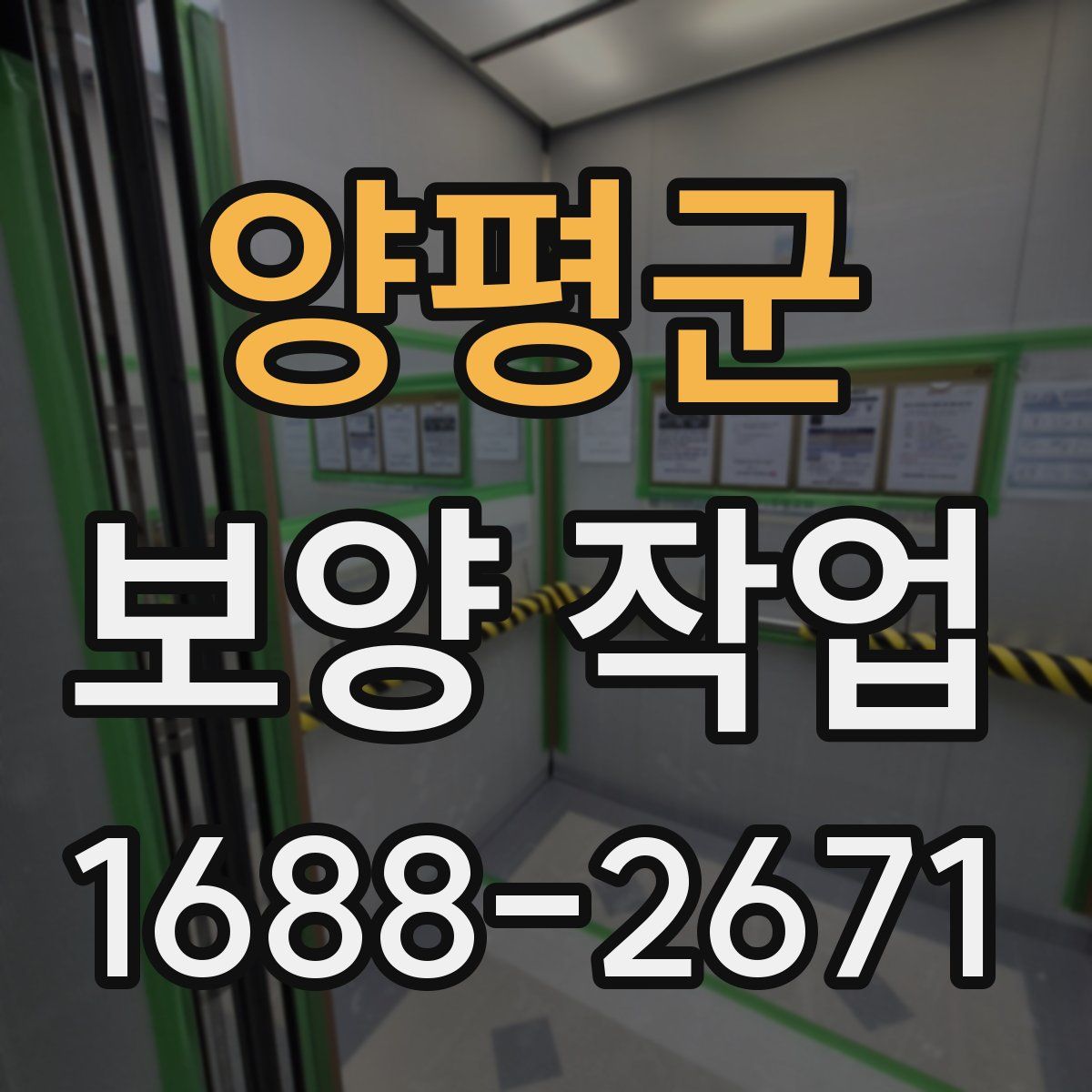 양평군 보양 작업