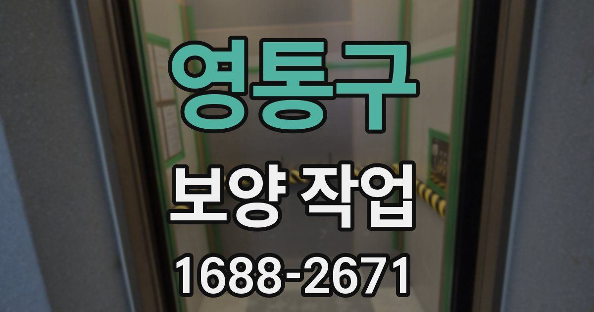 영통구 보양 작업