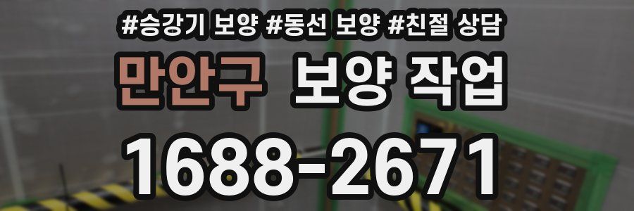 만안구 보양 작업