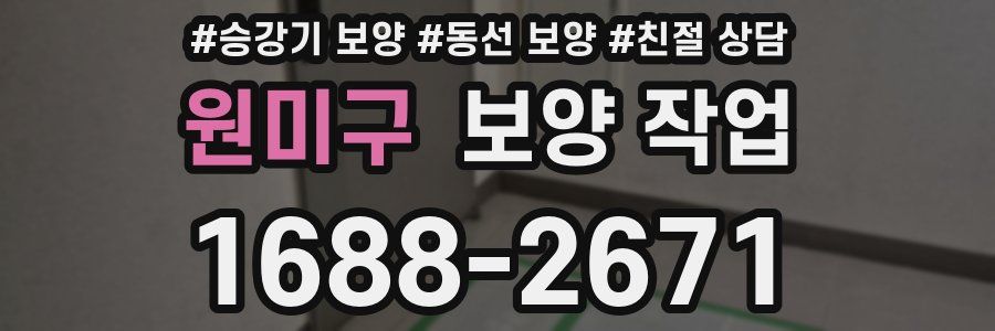 원미구 보양 작업