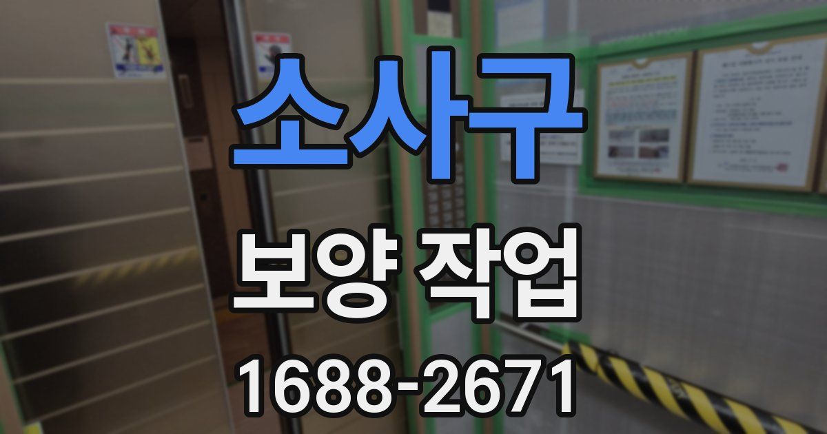소사구 보양 작업
