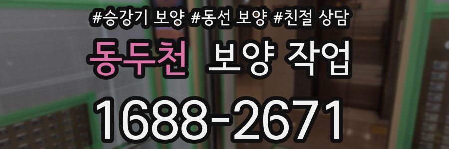 동두천 보양 작업
