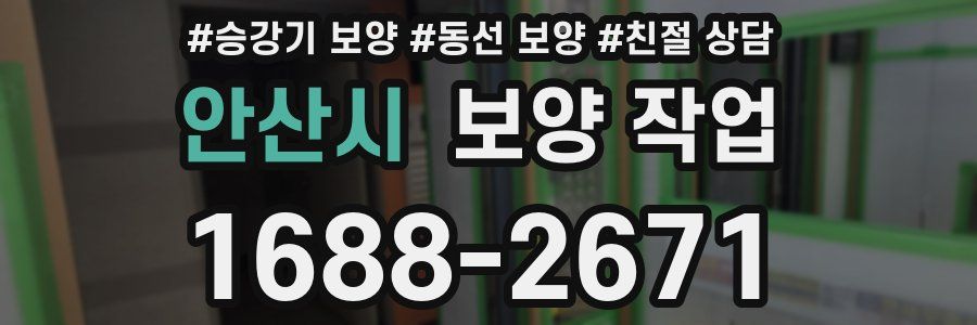 안산시 보양 작업