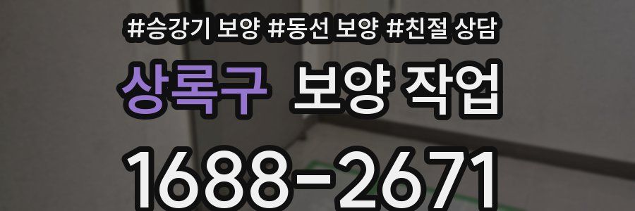 상록구 보양 작업