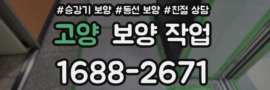 고양 보양 작업
