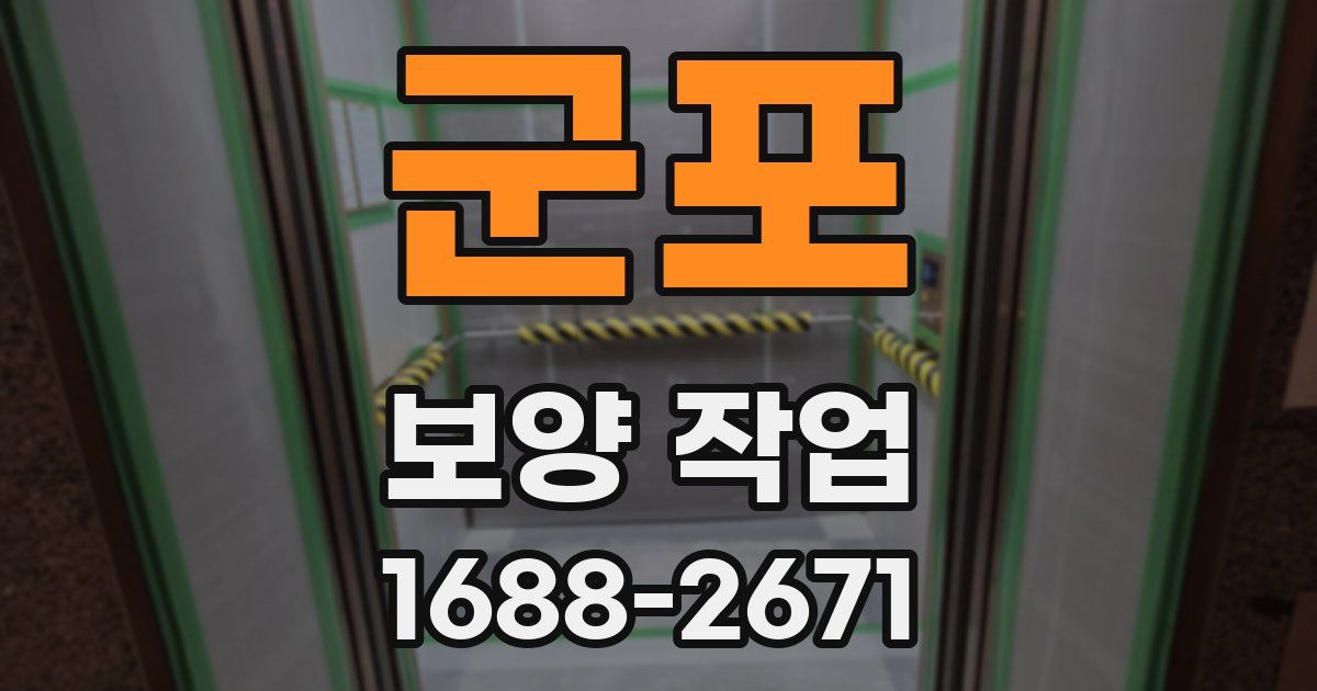 군포 보양 작업