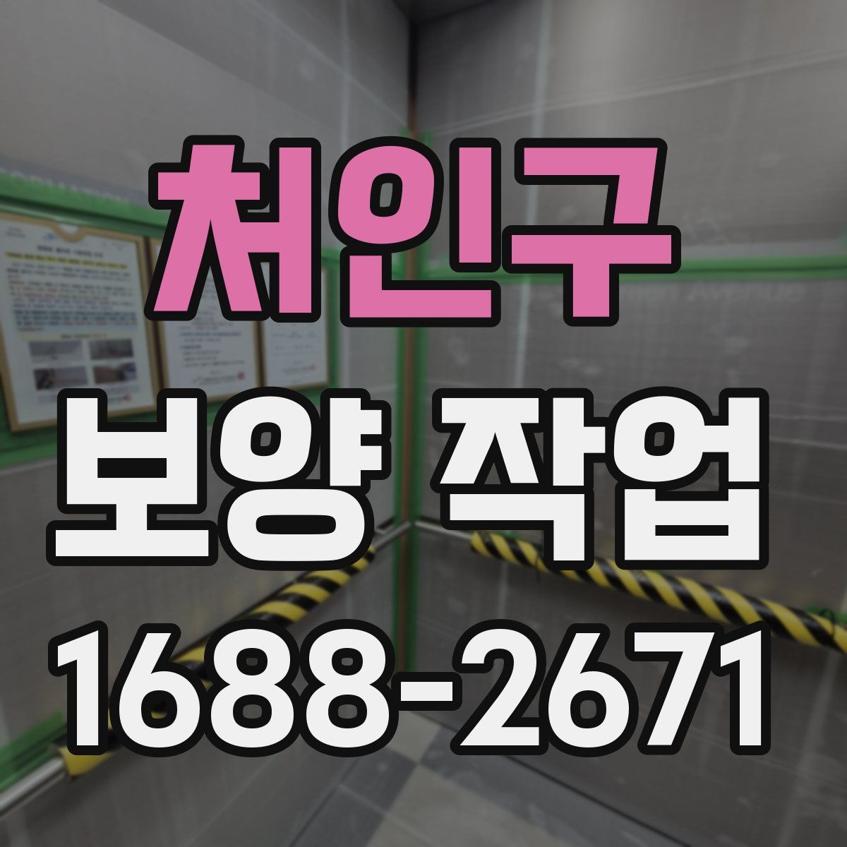 처인구 보양 작업