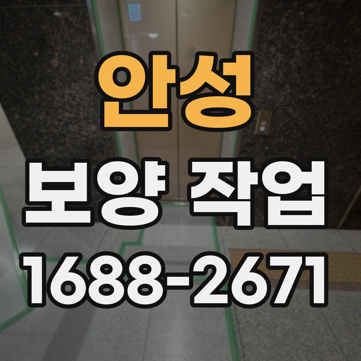 안성 보양 작업