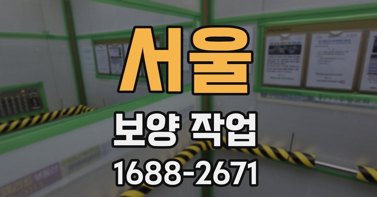 서울 보양 작업