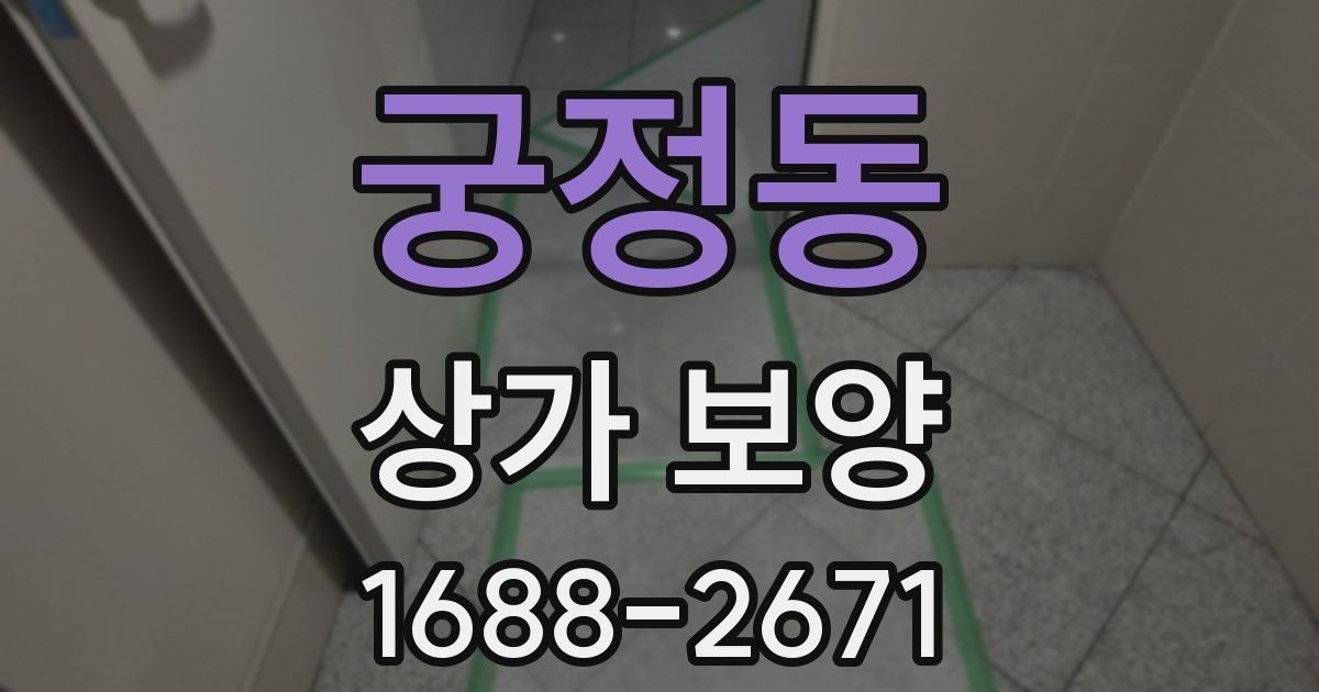 궁정동 상가 보양