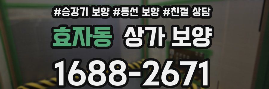효자동 상가 보양