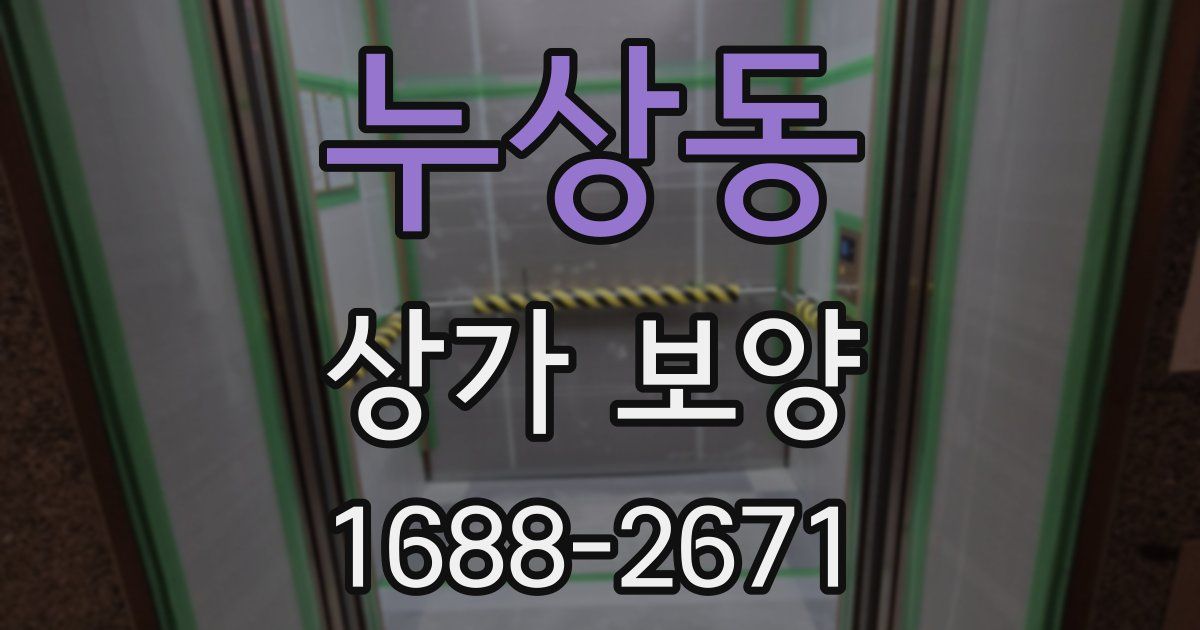 누상동 상가 보양