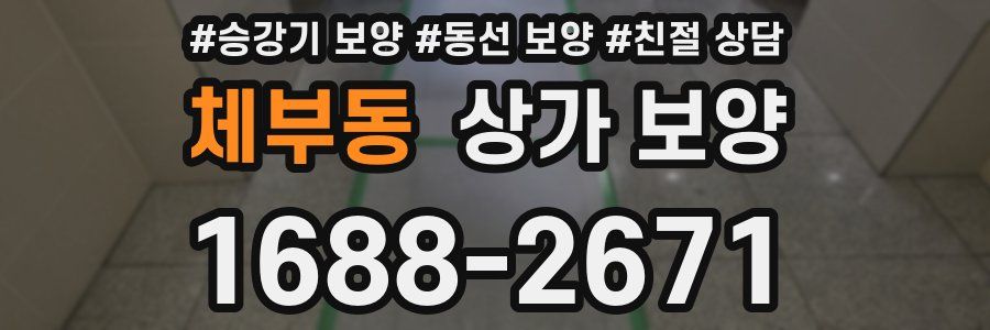 체부동 상가 보양