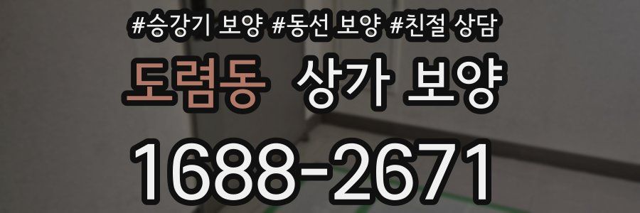 도렴동 상가 보양