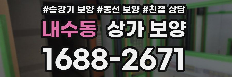 내수동 상가 보양