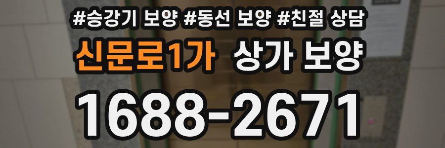 신문로1가 상가 보양