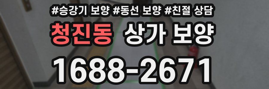 청진동 상가 보양