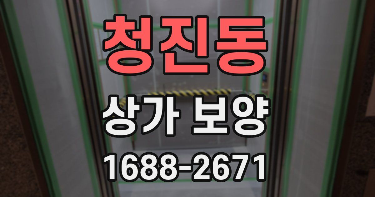 청진동 상가 보양