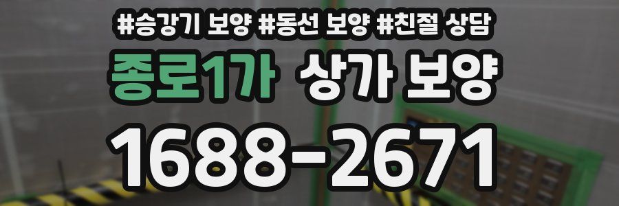 종로1가 상가 보양