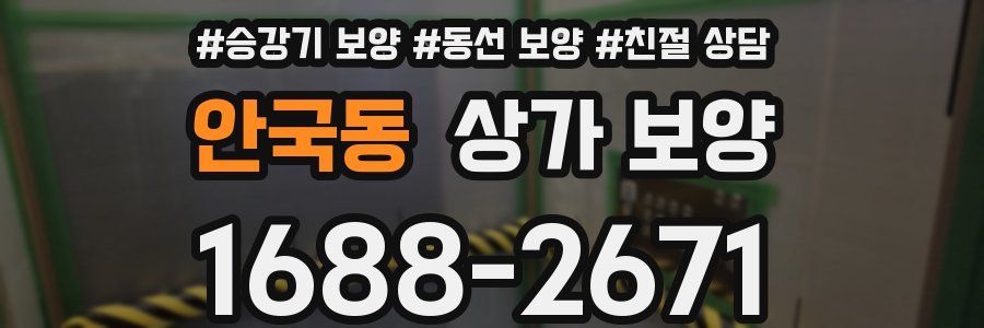 안국동 상가 보양