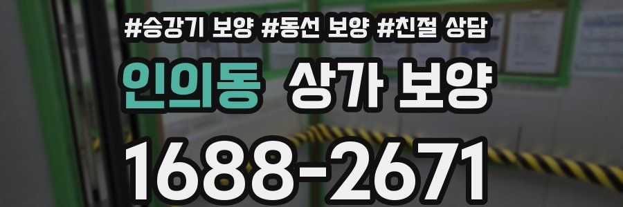 인의동 상가 보양