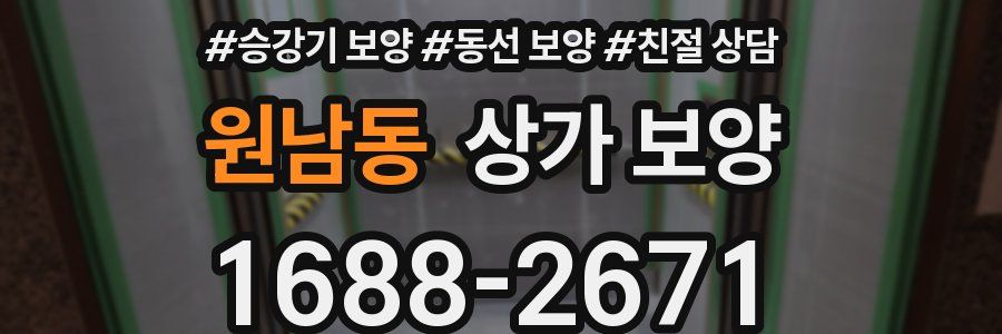원남동 상가 보양