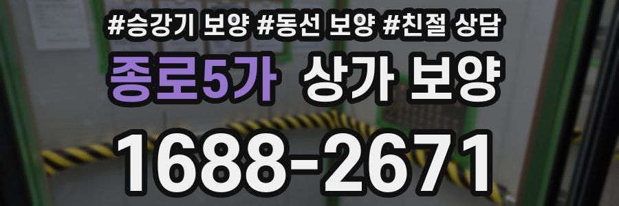 종로5가 상가 보양