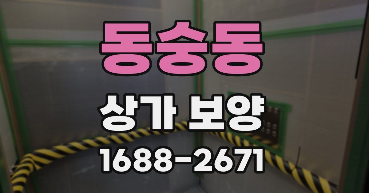 동숭동 상가 보양