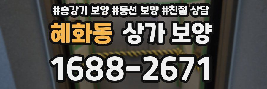 혜화동 상가 보양