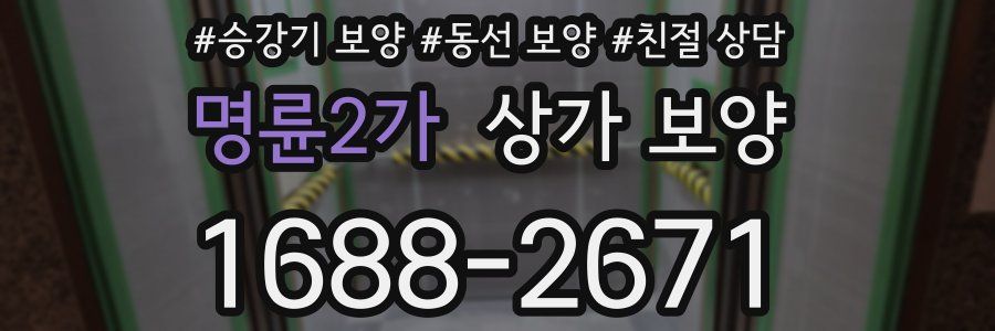 명륜2가 상가 보양