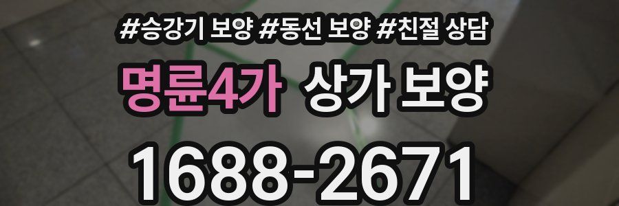 명륜4가 상가 보양